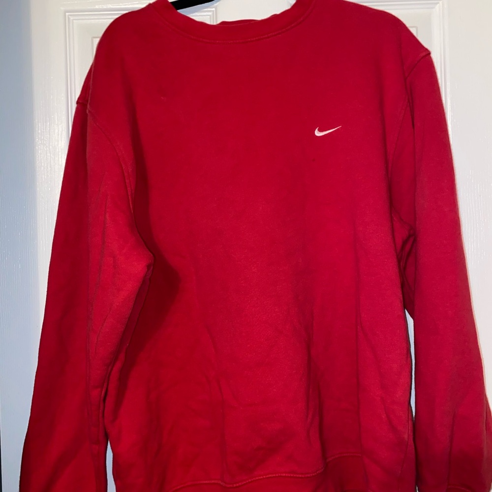 Nike Men's Bold Red Crewneck Sweater